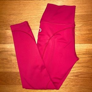 Curves n Combatboots Red Leggings